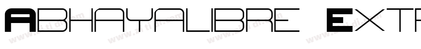 Abhayalibre ExtraBol字体转换